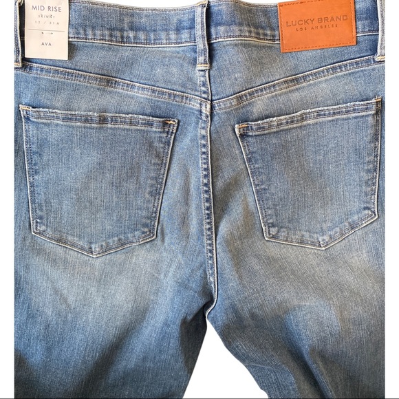 Lucky Brand Mid Rise Skinny Jeans 12/31A - Picture 5 of 16